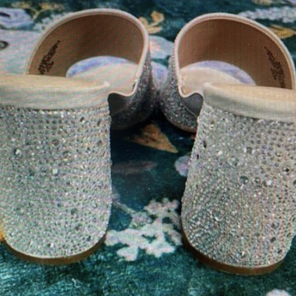 Charles David Formal Rhinestone Crystal Chunky heels - Picture 11 of 13